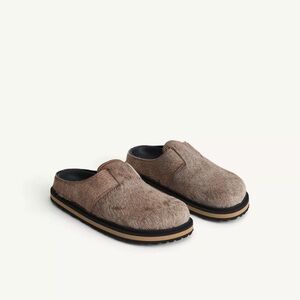 Zara Tan Slip-On Loafers for Men